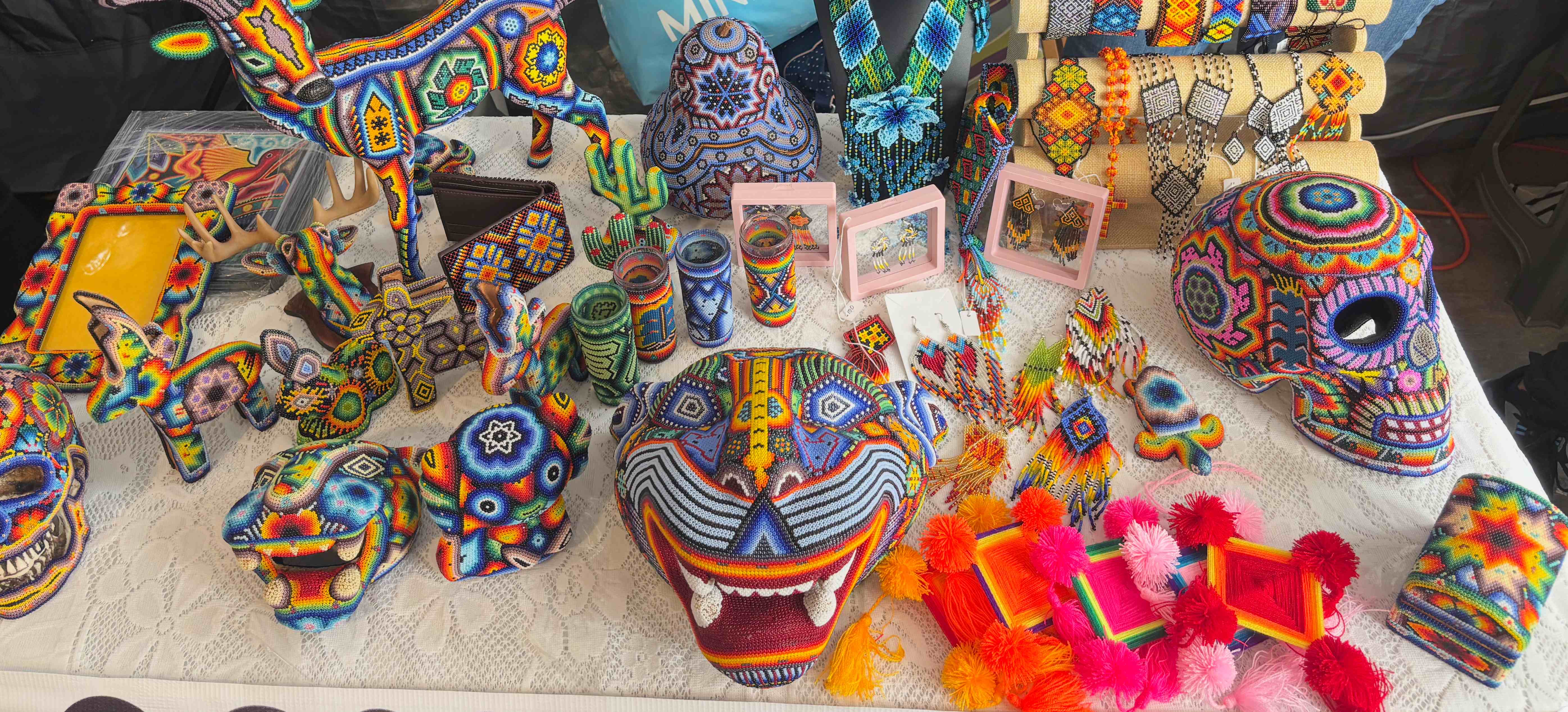 Authentic Huichol beadwork crafts and traditional artisan pieces