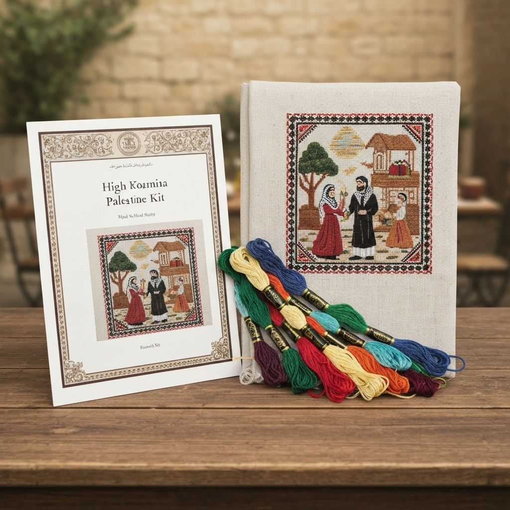 Palestine Traditional Embroidery craft kit contents